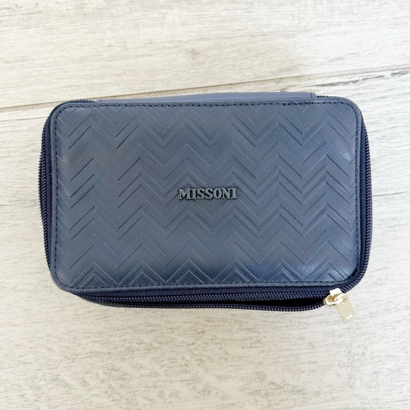 Missoni Handbags - Missoni Navy Blue Toiletry Case
